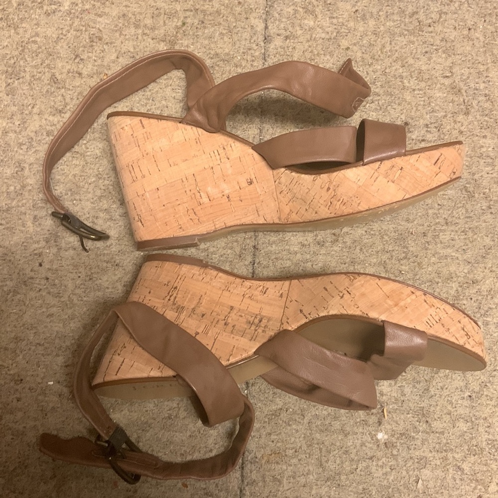 Jcrew cork wedges 8
